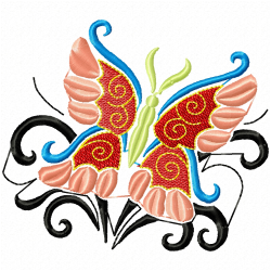Butterfly Embroidery Design 7